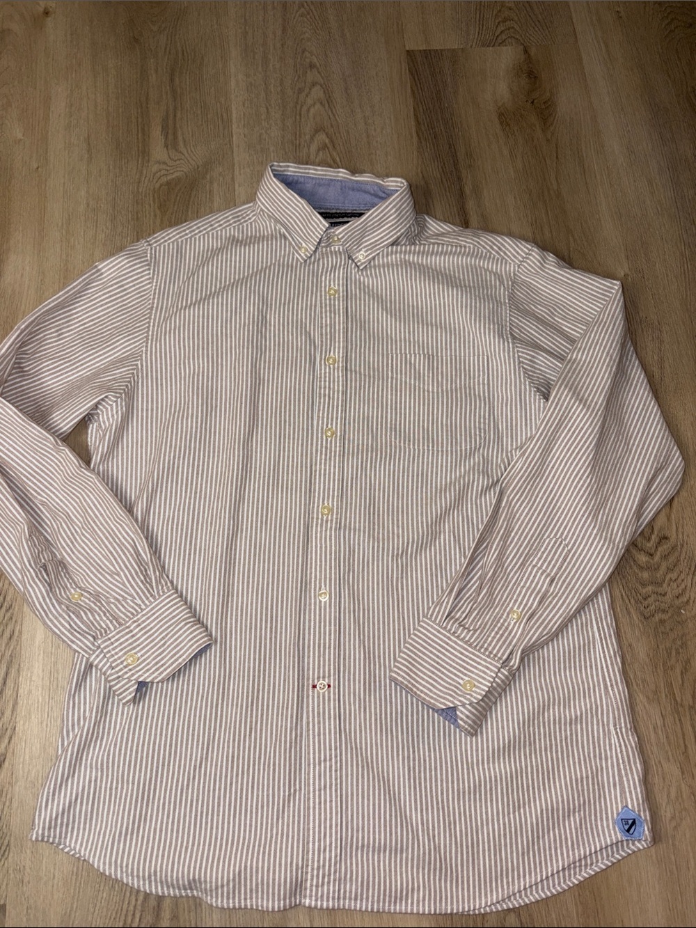 Daniel Cremieux Signature Slim Fit Stretch Oxford Striped Shirt Large business